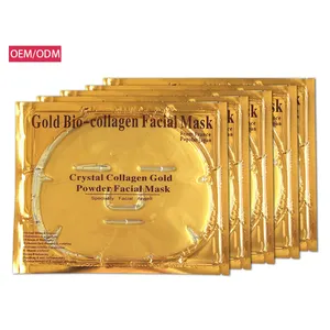 Großhandel reine 24 Karat Gold Anti-Falten-Kristall Kollagen Gesichts maske 24 Karat Gold Maske Anpassung Schönheits produkte für Frauen Kollagen