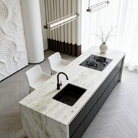 Dalles de marbre naturel poli en gros pour la salle de bain, les revêtements muraux, les sols et les cuisines