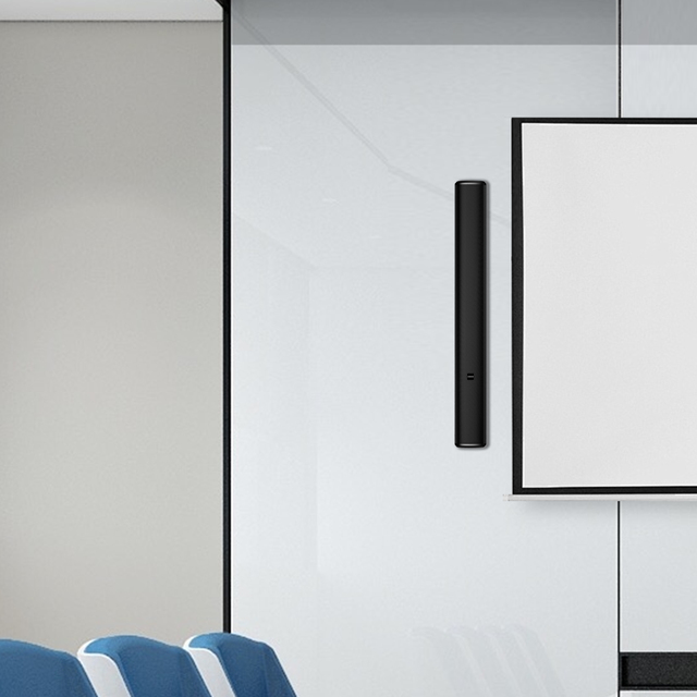 Aesthetic Slim Wall Mount Line Array Speaker 100W 4 Ohm ABS Aluminum Column Soundbar Speaker for Lecture Hall School