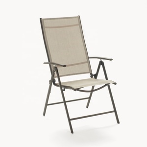 Steel Folding <strong>Garden</strong> <strong>Chairs</strong> Adjustable with Armrests 7 Position Adjust with <strong>High</strong> <strong>Back</strong> Comfortable - Product Image 5