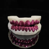Honordiamond Grillz Unisexe en Argent S925 avec Moissanite, Forme Cercle Huit Cœurs Huit Flèches, Style Hip-hop, Haute Couture Dentaire
