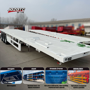 Semi-<span class=keywords><strong>remorque</strong></span> à plateau plat à 3 essieux, directement de l'usine, pour la logistique portuaire - Product Image 5