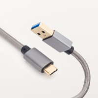 Logo personnalisé cordon en nylon tressé câble vitesse de transfert Type C charge Usb-c chargeur rapide câble de données Durable
