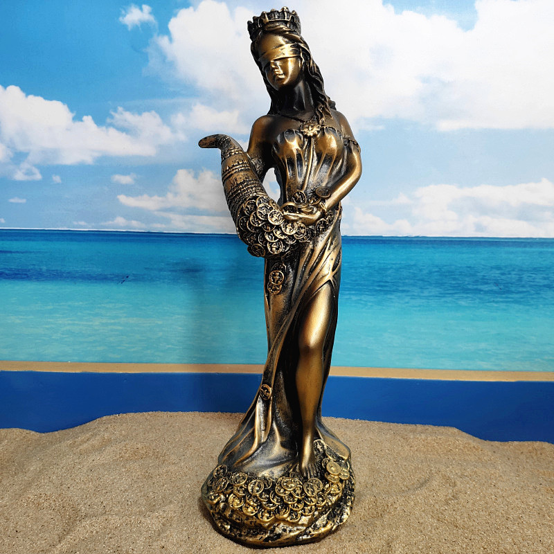 2023目隠しフォルトゥーナ像-古代ギリシャローマの幸運の女神コールド