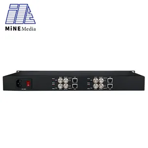 1U 4 canali Rack-mounter H.265 RTMP RTSP HD/SD/3G SDI a IP Streaming video Encoder