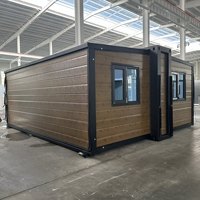 700 Mini maison de bureau de conteneur d'expédition en acier extensible modifié pour application de supermarché en plein air avec panneau sandwich