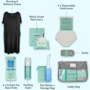 Doğum Sonrası Temel Gereçler Seti (14 parça), Hastanede Kullanılan Doğum Sonrası Gereçler, Doğum ve Doğum Sonrası Elbisesi, Peri Şişesi, Cadı Fındığı Köpüğü, Ped Astarı - Product Image 2