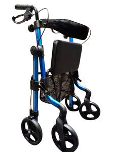 Andador con Ruedas y Asiento Plegable de Aluminio Ultraligero de 6 kg, Especial para Personas Mayores, Capacidad de 136 kg - Product Image 2