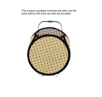 Lampe de nuit LED rustique portable avec télécommande, alimentée par piles, abat-jour en bambou tissé à la main, pour intérieur/extérieur, blanc chaud, intensité réglable