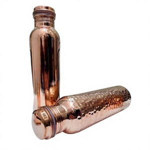 Botella de Agua de Cobre Naturalmente Antibacteriana con Tapa, Ecológica para Festivales, Reduce el Crecimiento Microbiano, Almacena Agua Potable - Product Image 1