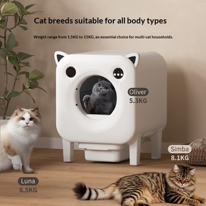Litière Intelligente Automatique <span class=keywords><strong>pour</strong></span> <span class=keywords><strong>Chats</strong></span> à Vendre : Interphone Vocal IA, Surveillance Vidéo, Nettoyage et Désodorisation à une Touche - Product Image 3