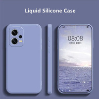 Coque de téléphone en silicone antichoc 2026 pour iPhone, couleur bonbon liquide carrée, protection arrière pour mobile – Idéale pour le dropshipping