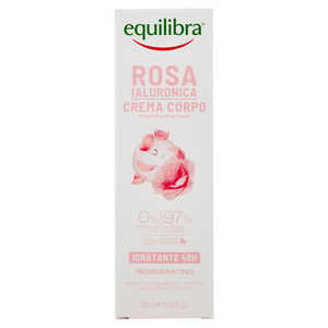 Equilibra, crema corporal, acción hidratante 48H, con extracto de Rosa Damasco, ácido hialurónico, potenciador de hidratación - Product Image 1