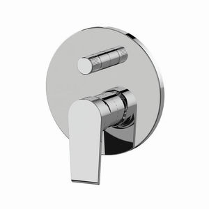 Mezclador de ducha empotrado con desviador de 2 vías, acabado cromado, para baño y ducha - Product Image 1