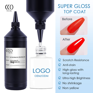 CCO Individuelles Logo OEM ODM Eigenmarke HEMA-freier, ungiftiger TOP COAT Gel-Nagellack - Product Image 6