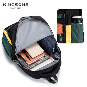 Kingsons Student <b>Backpack</b> 18 In Waterproof Durable <b>Large</b> Capacity For School Education - Product Image 3