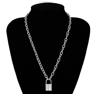 Trendz <span class=keywords><strong>Tendance</strong></span> et Vintage <span class=keywords><strong>Pull</strong></span> Collier Avec Pendentif Serrure - Product Image 6