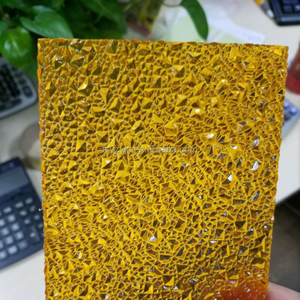 100% Bayer UV <span class=keywords><strong>Polycarbonate</strong></span> rắn dập nổi tấm hiện đại <span class=keywords><strong>Makrolon</strong></span> pha lê PC tấm ngoài trời Sử dụng tấm mặt trời mái công viên ngoài trời - Product Image 3