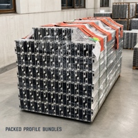 Profils en T en aluminium extrudé 6063-T5 usinés CNC et thermolaqués sur mesure pour cadres de machines industrielles