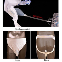 Recolector de Orina de Silicona para Pacientes Postrados en Cama, Incontinencia Urinaria con Catéter, Bolsa de Orina para Hombres, Mujeres y Ancianos