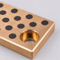 Plaque de guidage en bronze graphite sans huile, bloc coulissant résistant à l'usure, taille personnalisée selon dessin pour moules d'injection