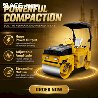 ACE ATX100 Mini-compacteur routier autoporté de 1 tonne pour la réparation d'asphalte en fosses étroites CE