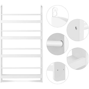Modern Children Nursery Hanging <strong>Wall</strong> Mounted Floating Storage Rack Kid Bookcase Book Shelf, Kid <strong>Bookshelf</strong> - Product Image 4