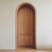 Porte d'entrée intérieure moderne en bois massif et polymère, sur mesure, avec panneaux encastrés, poignée en laiton, isolation phonique, luxe