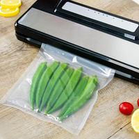 Rouleau de sacs sous vide gaufrés en PE transparent avec logo personnalisé pour l'emballage alimentaire
