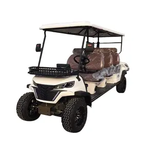 批发8座电动高尔夫球车，带48V/72v锂电池站立尾部球童和观光巴士配件