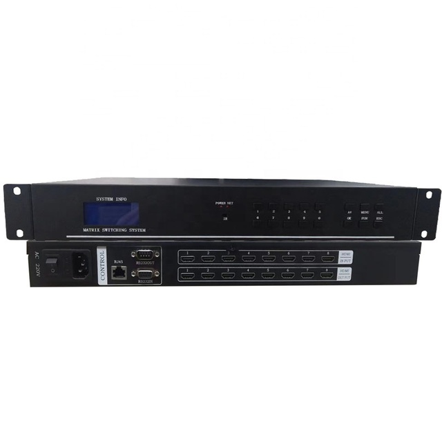 8 in 8 Out Rack-mounted Video matrix Switcher HDCP 1.3 8x8 8X8 Video Matrices Switch with Web Gui and Cellphone APP