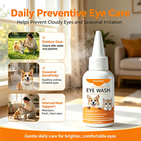 Waylemo Nettoyant Anti-Traces de Larmes pour Chiens et Chats, Lavage Oculaire, Élimine les Crasses, Atténue les Marques Brunes, Action Rapide, Doux, 60ml