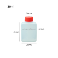 Botol Plastik Persegi Mini Portable Dispenser Kecap Wadah Bumbu Kecil untuk Bekal Makan Siang Bento Logo Custom