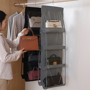 Storage Home Organization Hanging Handbag Organizer For Wardrobe Closet Transparent Storage Bag Handbag Organizer Home Storage Organization
