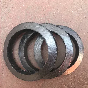 Черное уплотнительное кольцо с графитовым сальником, гибкое графитовое расширительное плетеное уплотнительное кольцо для компрессора