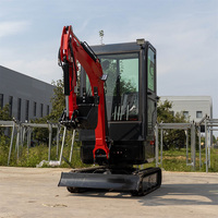Mini-excavatrice hydraulique 1t/1,5t/2t/3,5t, excavatrice compacte de petite taille, mini-excavatrice