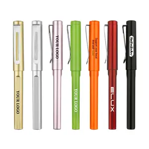 ปากกาเจลพลาสติก 0.5 มม. สํานักงานและปากกาลูกลื่นนักเรียนของขวัญส่งเสริมการขายที่มีความกว้างการเขียน 0.5 มม