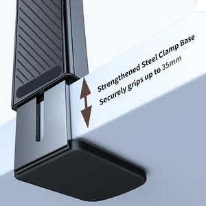 2024 New Indoor Use Aluminum 360-Degree Rotating <strong>Table</strong> Clip with Magnetic <strong>Lazy</strong> Bracket Travel Bracket - Product Image 2