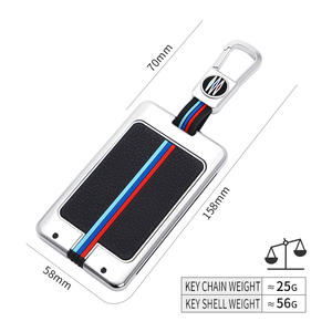 Étui de protection pour <span class=keywords><strong>clé</strong></span> de voiture en alliage de zinc et gel de silice pour Toyota LEVIN COROLLA RAV4 IZOA AVALON Plarad Camry, <span class=keywords><strong>porte</strong></span>-clés NFC - Product Image 4