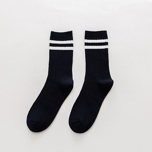Custom Logo Striped Crew <strong>Socks</strong> Retro Cute Long Tube Crew <strong>Socks</strong> for Women and Girl - Product Image 3