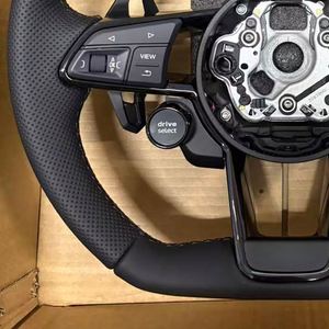 Volante in Pelle Stile RS con Paddle per Audi 2014 A4 A5 S5 B8 <span class=keywords><strong>Q2</strong></span> S4 F5 RS7 B9 B6 RS6 C7 TT 8J A7 RS3 Q5 A3 A1 A8 - Product Image 6