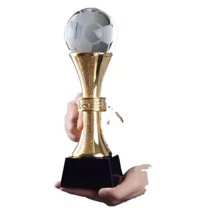 金银青铜玻璃水晶足球篮球网球运动奖杯及奖项