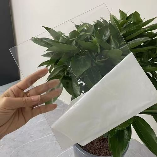 Self-Adhesive 50cm Wide Clear PE Protective Film Moisture-Proof Anti-Scratch Surface Soft Polycarbonate Sheet for PC Board Glass