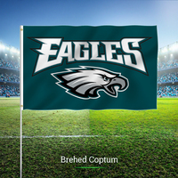 Haute qualité 3x5ft pour équipe de Football conception personnalisée bannières suspendues à séchage rapide drapeaux Philadelphia Eagles 100% Polyester numérique
