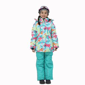 Tute da <span class=keywords><strong>Neve</strong></span> Colorate e Alla Moda per Bambine, Giacca da Sci Impermeabile e Calda, Personalizzazione OEM, Disponibile in Magazzino - Product Image 6