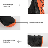 Divestar sepatu bot menyelam Skuba, sepatu olahraga air neoprena 5mm kustom dengan fitur pengiriman cepat bawah air