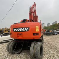 Excavatrice sur pneus d'occasion Doosan DH150W-7, excavatrice sur pneus d'origine coréenne Doosan DH150W-7 de 15 tonnes