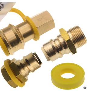 Conector de conexión rápida de propano, rosca Npt de 3/4 pulgadas, accesorio universal para parrilla al aire libre, conector de metal - Product Image 2