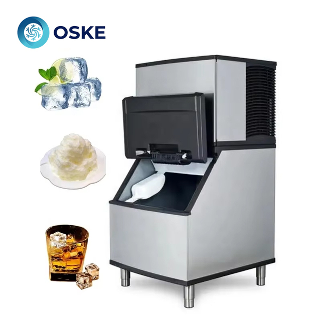 Commercial Large Capacity  220lb Granular Ice Maker 100Kg Crystal Ice Making Machine Ice Tube Maker Machine for Business