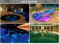 Kit d'éclairage de plafond en fibre optique ciel étoilé pour piscine, éclairage de bassin en fibre optique